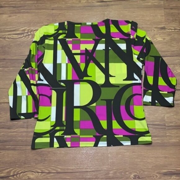 Nina Ricci Colorful Top Women Size 46(US 10/Large) - Picture 2 of 9